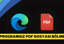 PDF dosyası bölme nasıl yapılır?